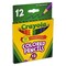 Crayola 3.3 mm 2B Short-Length Colored Pencil Set - Assorted Lead and Barrel Colors (12/Set)